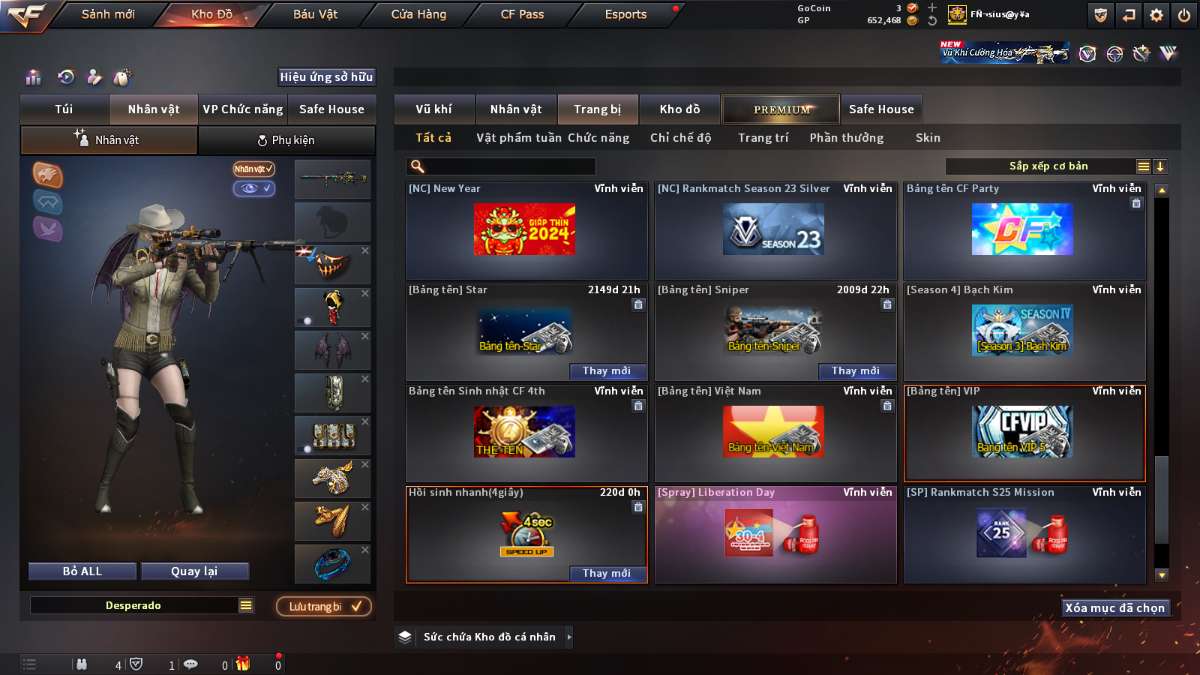 shop acc cf uy tin gia re